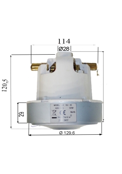 Saugmotor 230 V 500 W einstufig